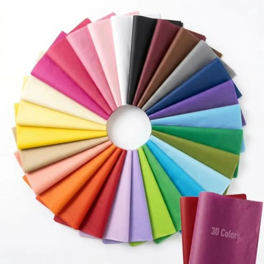 

150 Sheets Tissue Paper Bulk, 30 Colors 14x20 Inch Colored Tissue Paper for Gift Bags, DIY Crafts, Gift Wrapping, Party Decorat