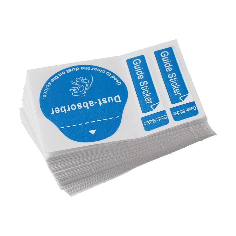 

PC Screen Cleaner Guide Sticker Tempered Glass Dust Removal Sticker Cell Phone Dust Absorber Dust Papers Screen Cleaning Tool