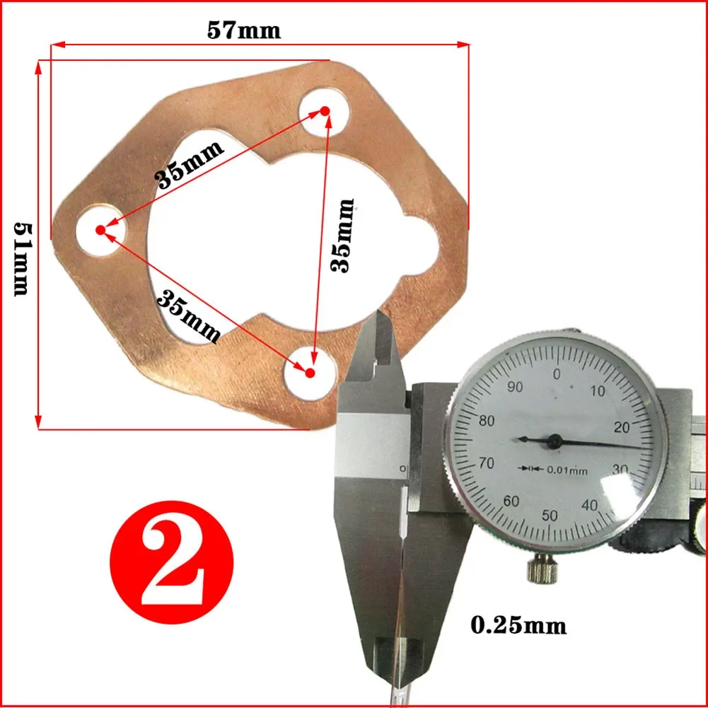 New Practical Copper Gasket 186F Micro-Tiller Cylinder Gasket Engine Cylinder Generator Cylinder Gasket Unit Injection Pump