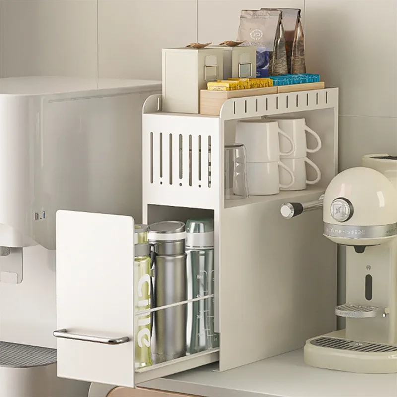 Simple cup shelf, shelf, countertop, water cup, teacup, tea set, layered finishing rack, living room can pull and organize