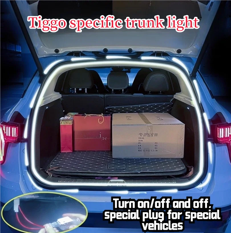 Chery Tiggo 8pro trunk light 97plus/3x/5x ambient light trunk lighting, interior modification accessories
