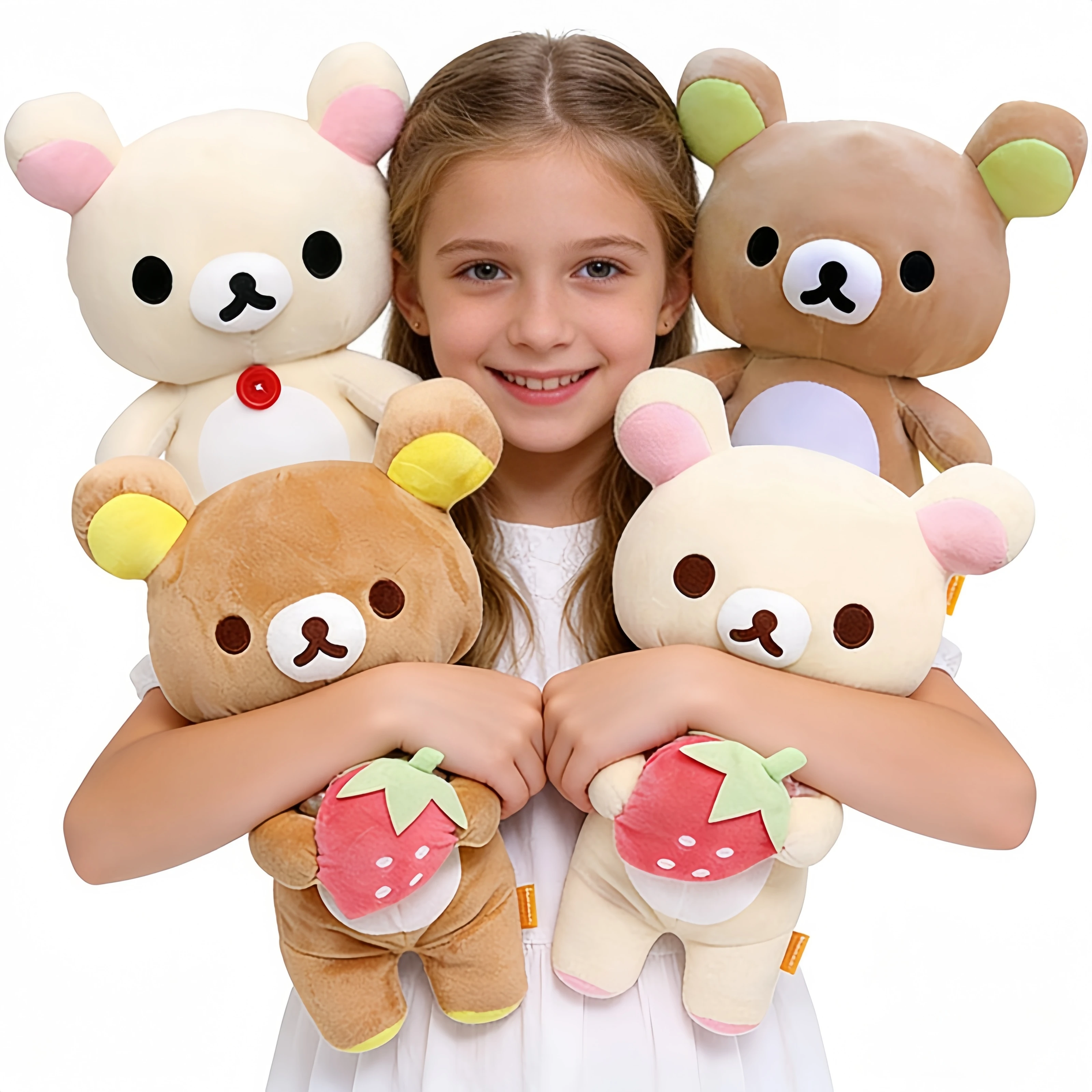 

Adorable Relaxed Couple Bear Rilakkuma Peluches Rilakkuma Plush Doll Kuma Plushies Kawaii Cartoon Bear Doll Girl Xmas Gift