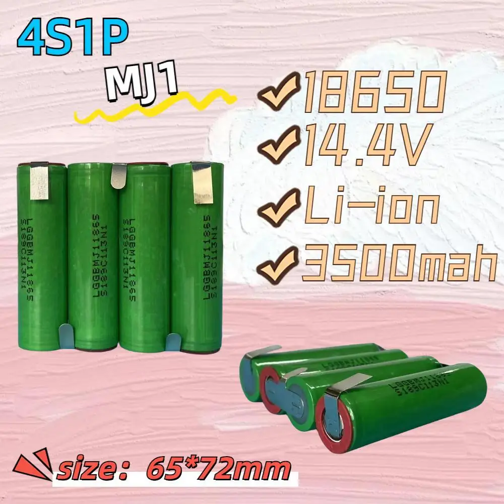 

18650 MJ1 3500Mah 20 Amps2S 3S 4S 5S 6S 7.4V 10.8V 14.8V 18V 21.6V for screwdriver battery welding batteries