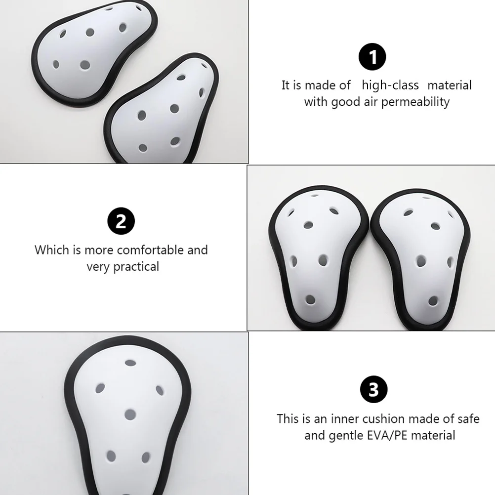 

3Pcs Men Protective Pads Seven-Hole Pad Athletic Cup Mens Sports Equipment Private Parts Cover Mens Cup Crotch Guard