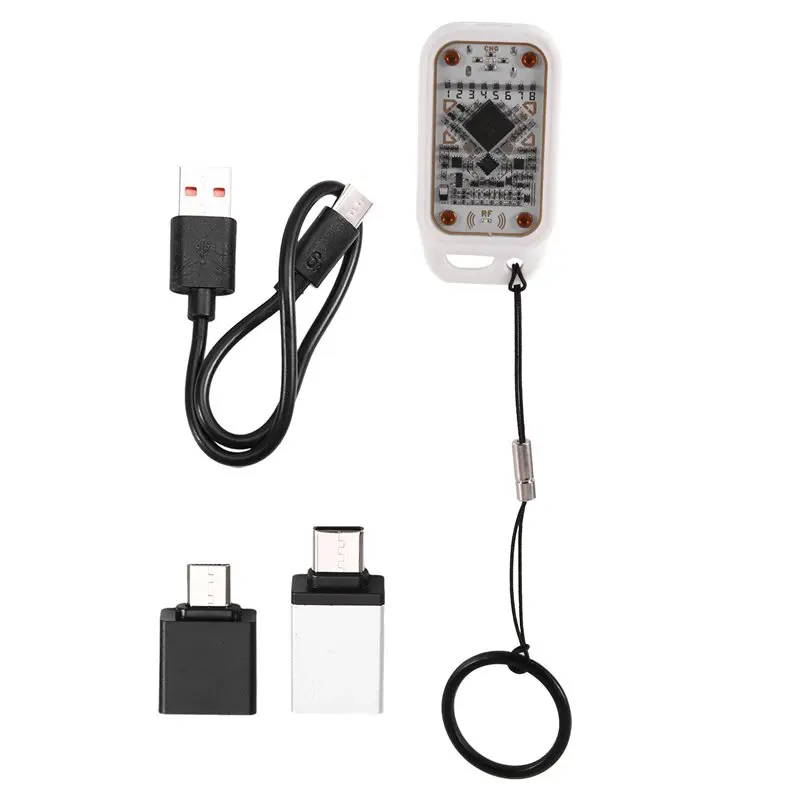 

Эмулятор RFID-чипов AS95-Chameleon V3.0: считыватель-записыватель ID/IC 125 кГц/13,56 МГц, копировщик смарт-карт, акриловый корпус