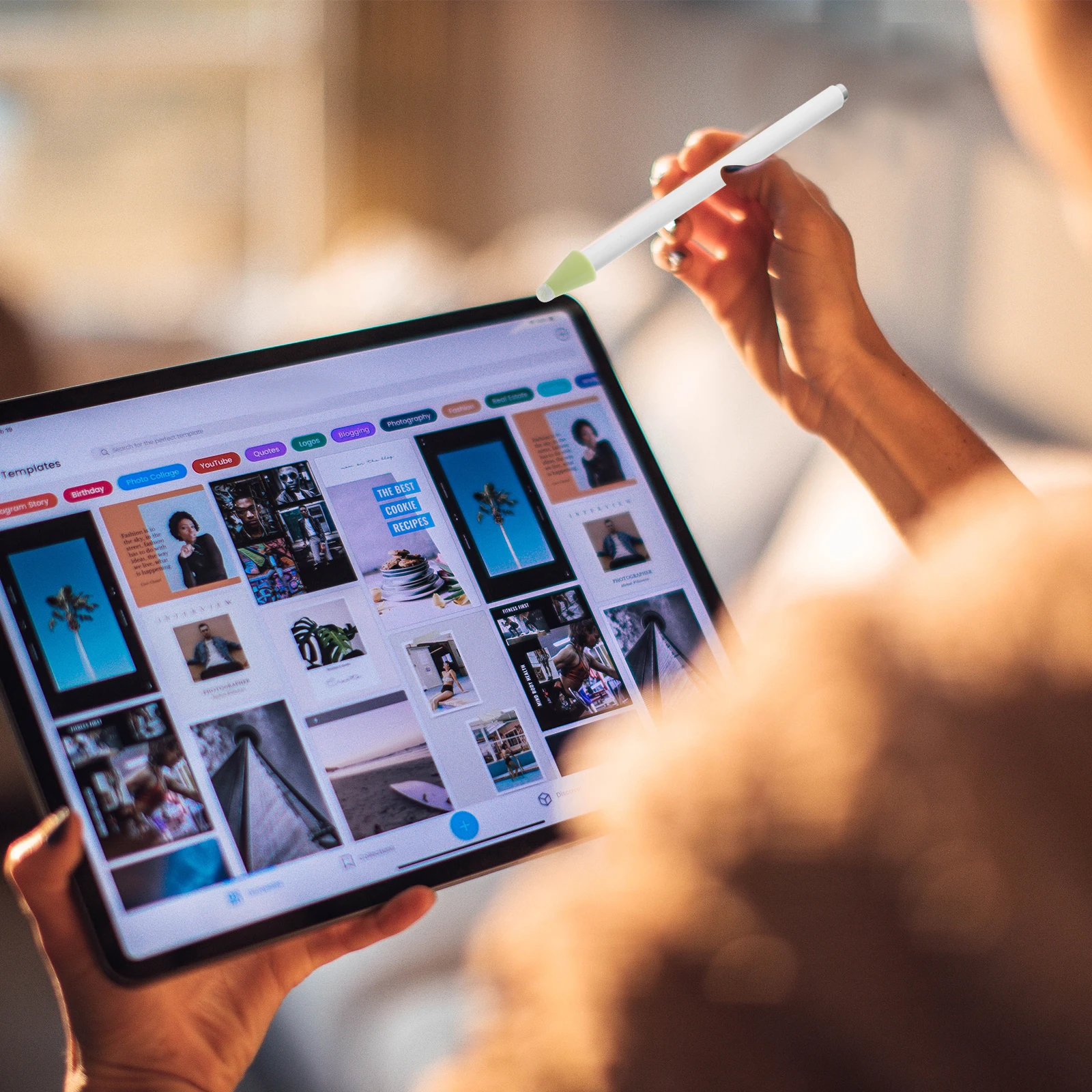 

10 Pcs Pencil Fiber Nib Cover Stylus Tip Cap Refill Case Pointed Hat Screen Protector