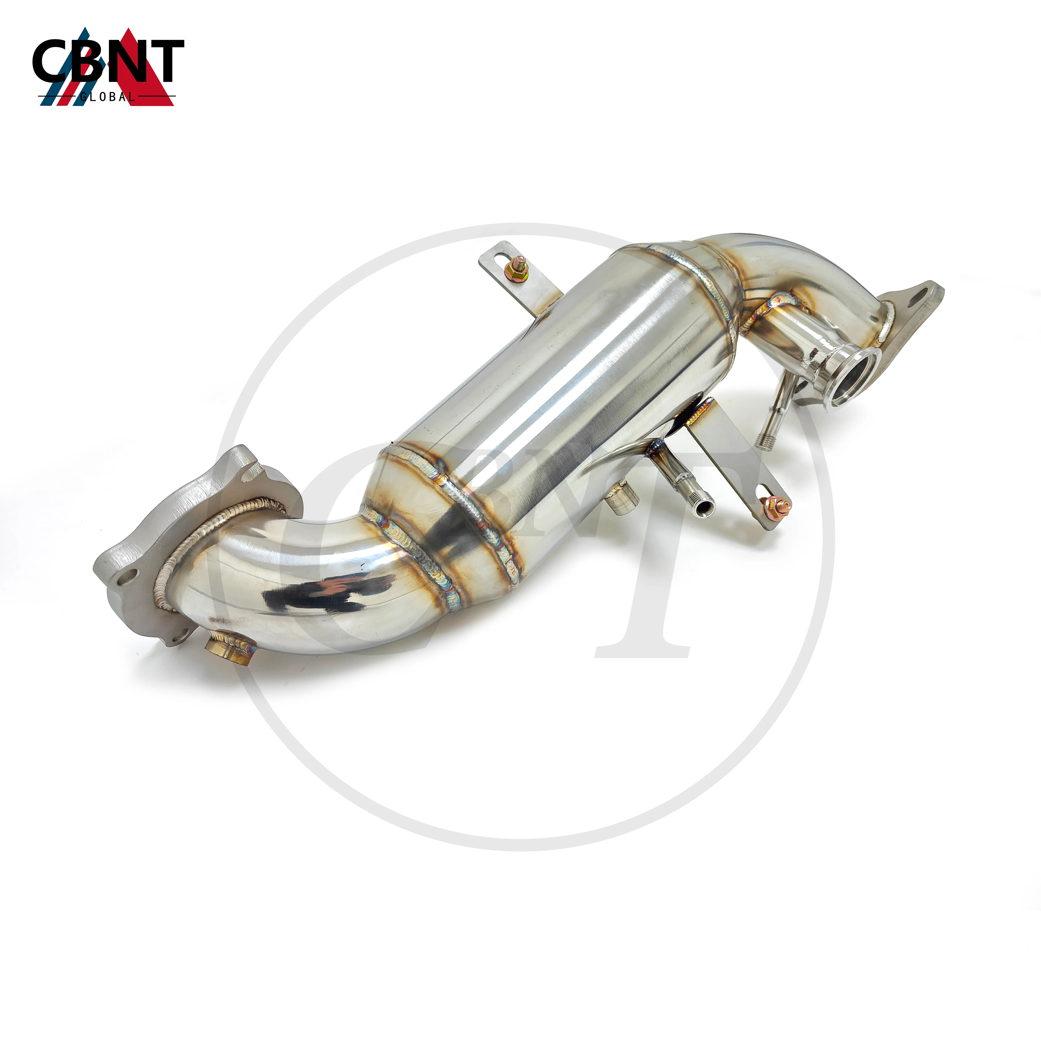 CBNT for Alfa Romeo Giulia Stelvio 2.0T 2020-2023 Exhaust Downpipe with Catalytic Converter SS304 Stainless Steel Exhaust-Header