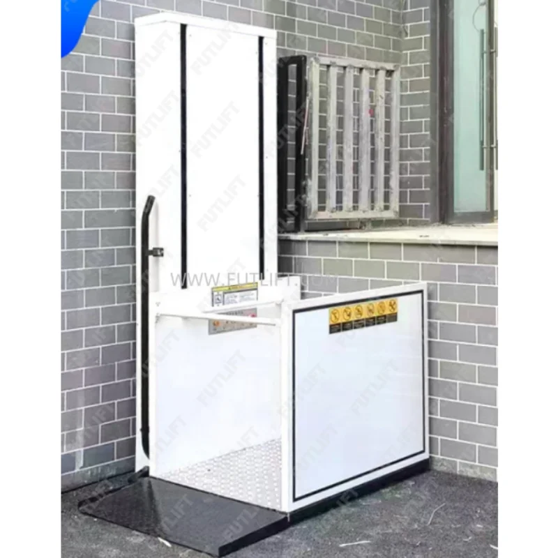 4.5 متر 10ft عمودي الألومنيوم كرسي متحرك رفع 5.5 متر 7 متر بيت الضيافة مصعد كهربائي للمنازل