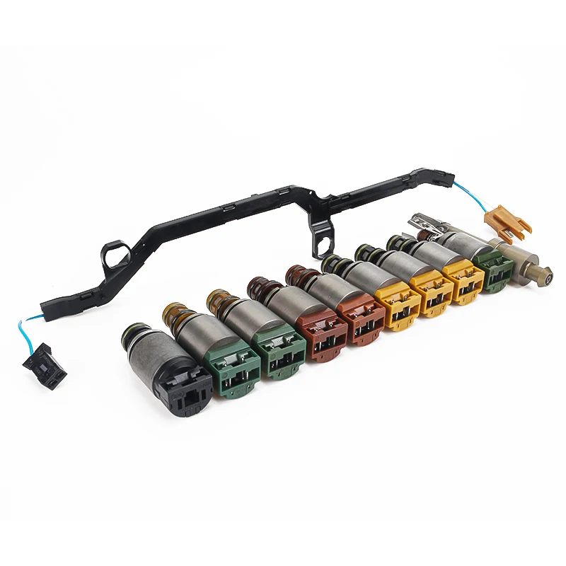 Kit de válvula solenoide de transmisión 6HP21, 9 unids/set/juego, 1068298047 apto para BWM X5 X6 AUDI A4 A6 A8 Q7 S6 S8 Jaguar XKR XK8 XJR 2006-2010