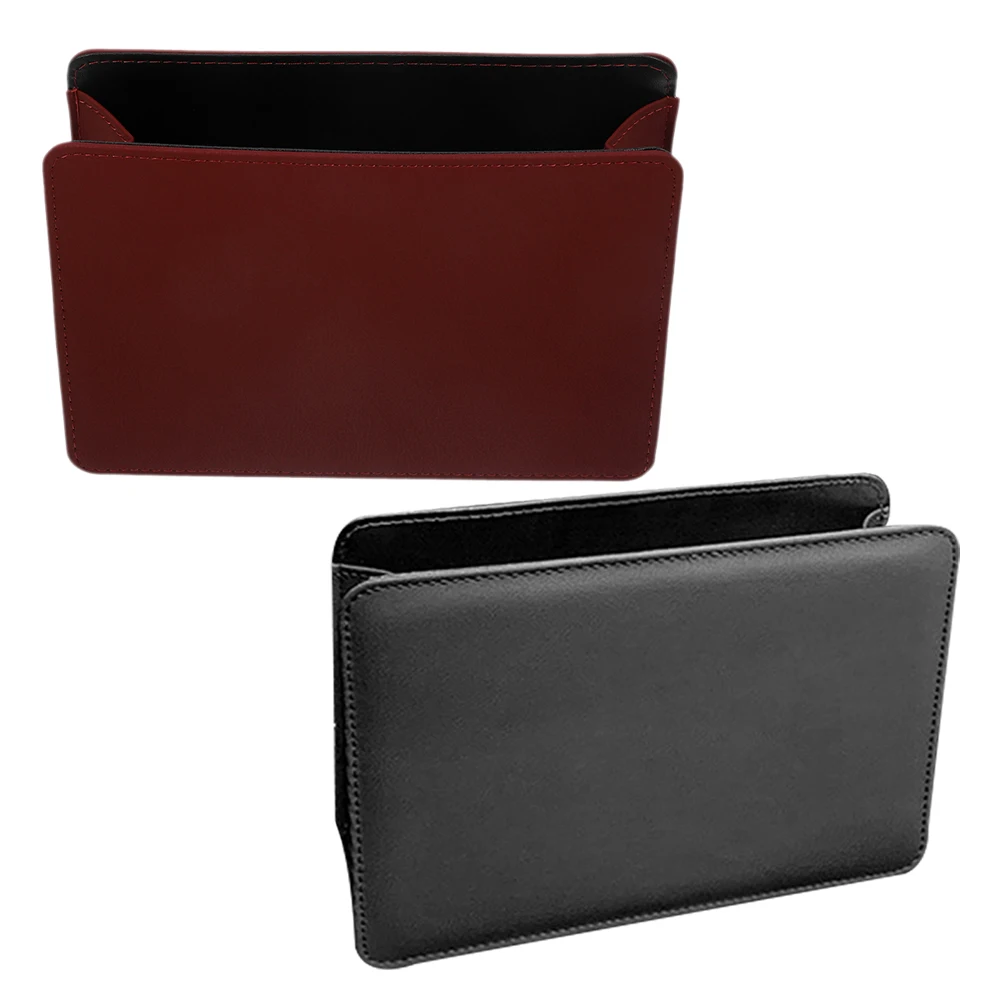 

2Pcs Car Trash Can Mini Sleek Design Durable PU Material Weather Resistant Garbage Bin for Auto Accessories Car Trash Can