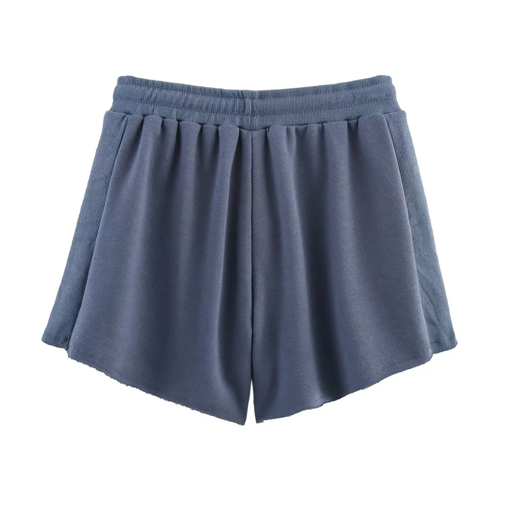 Zomermode T-shirt met ronde hals en korte mouwen met letterprint voor casual damesshorts