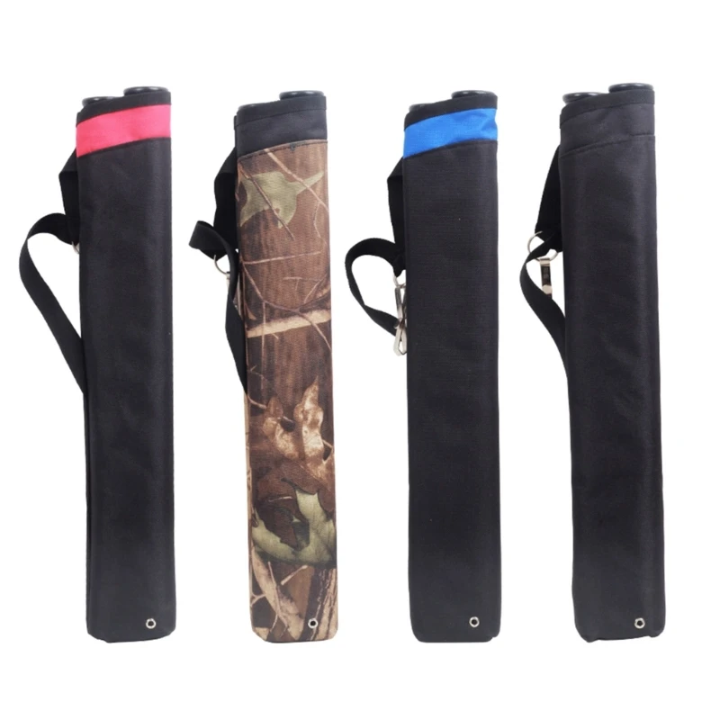 

2 Tube 44x7cm Holder Bag with Adjustable Strap Suit Recurve/Compound Bows for Archery Hunting Equipment