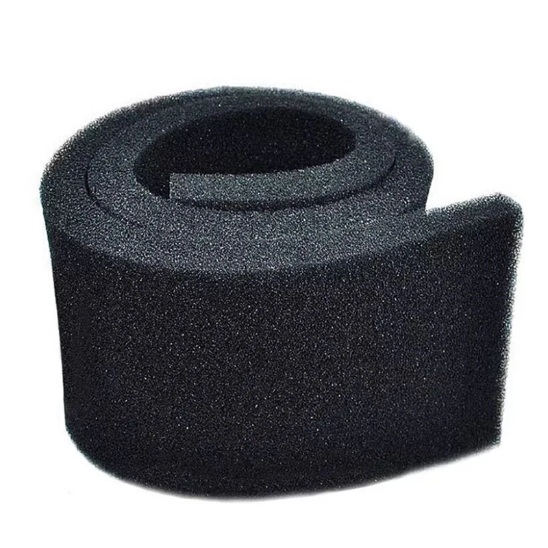 50cmx12cmx2cm Black Filtration Foam Aquarium Fish Tank Biochemical Filter Sponge Pad Skimmer Long Use Time Sponge Supply Tank