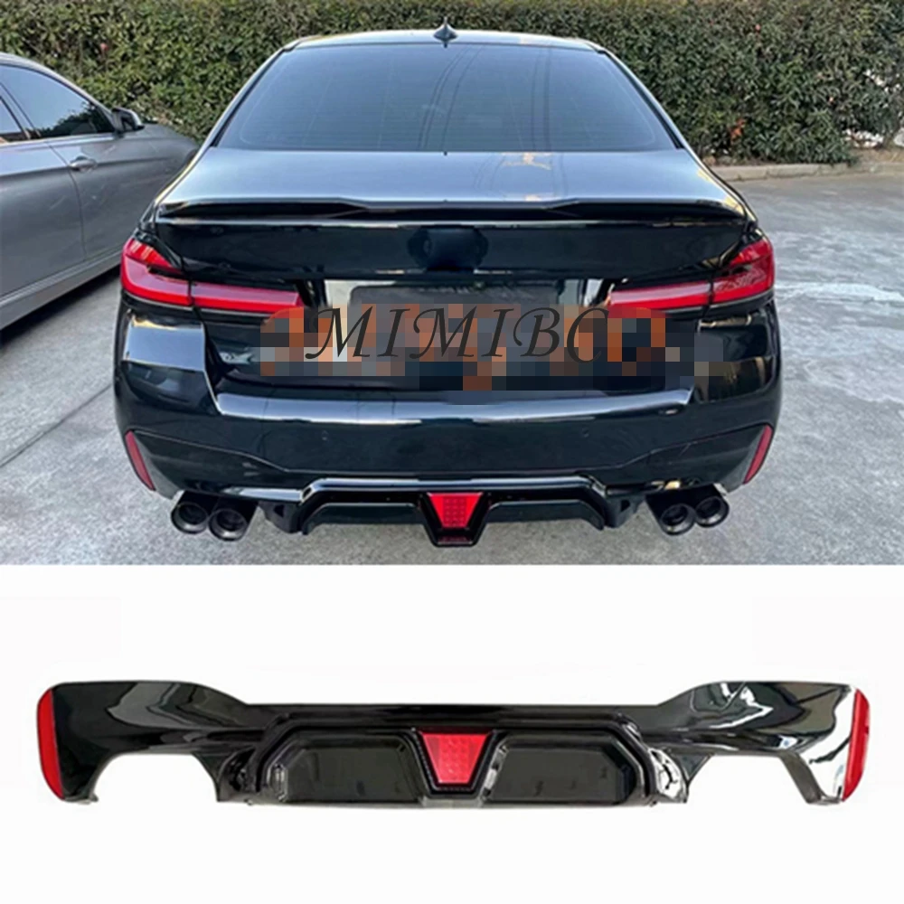 FOR BMW 5 Series G30  G38 2018-2022 M5 Performance Competition CS Style Rear Bumper Diffuser M Sport Diffusor 530i 540i