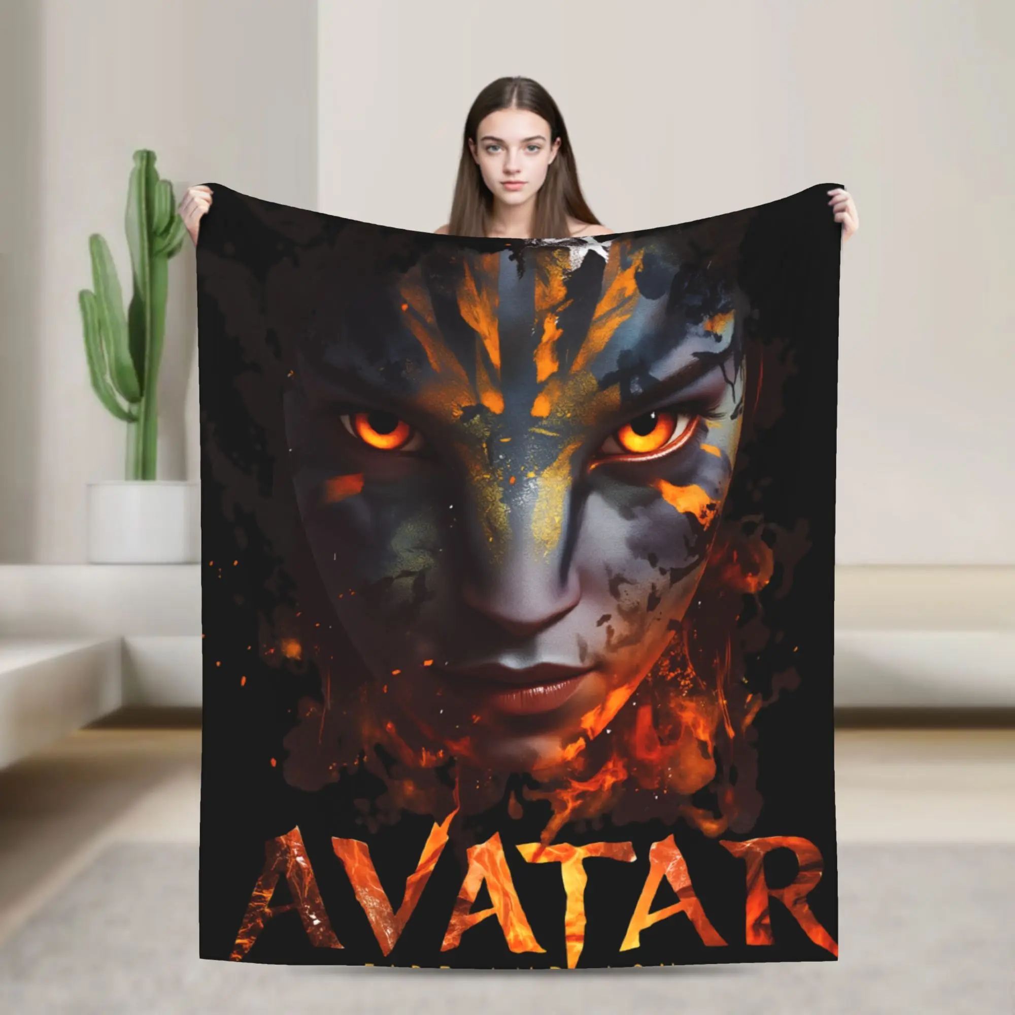 Avatar Fire and Ash Blanket Quality Warm Soft  Throw Blanket Winter Boy Girl Outdoor Fashion Bedspread