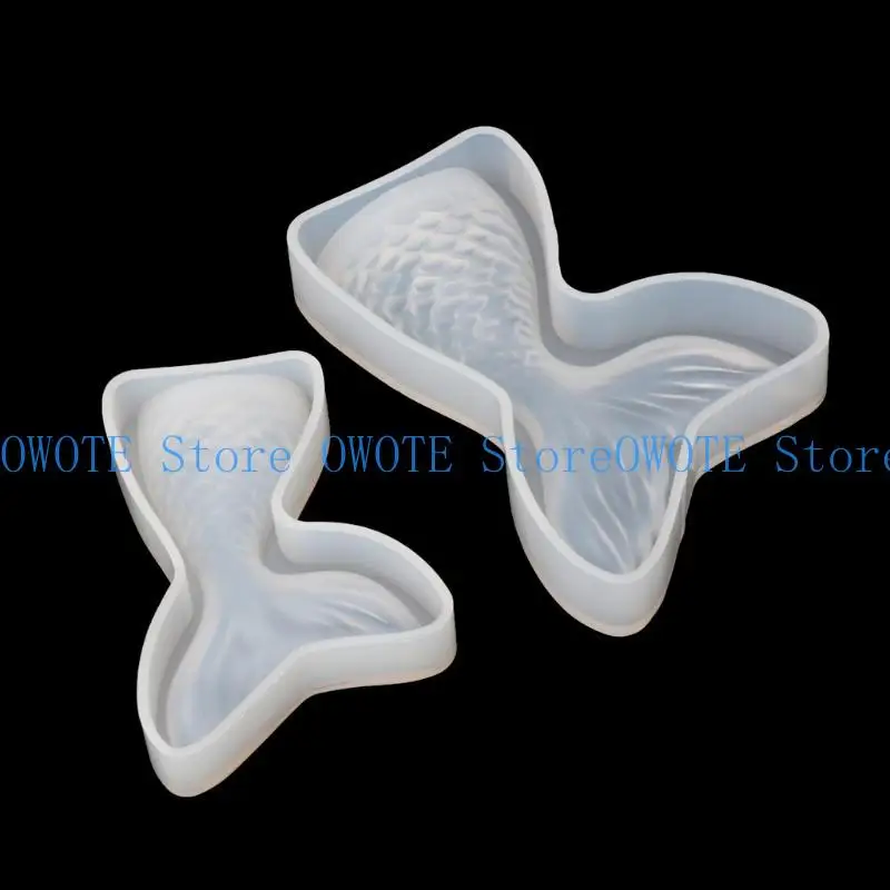

652F Silicone Tail Fondant Sugar Jelly Chocolate Mold Moulds Tool for Cake Decor Keychain Pendant Making