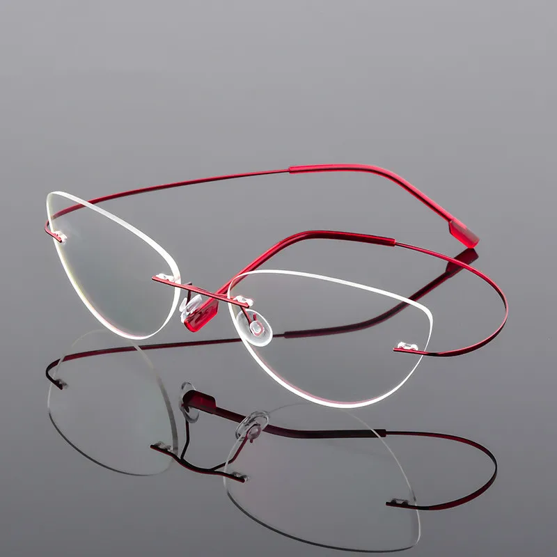 

TGCYEYO Beta-Ti Designer Brand Style Flexible Memory Metal Rimless Eyeglasses Frame for oculos de grau Glasses Optical Frame