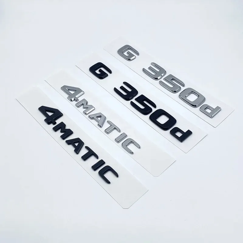 Auto Stamm Buchstaben Logo Alphabet Abzeichen Emblem Aufkleber Aufkleber Für Mercedes Benz G Klasse G55 G63 G65 G350d G500 4X4 W461 W463 W464