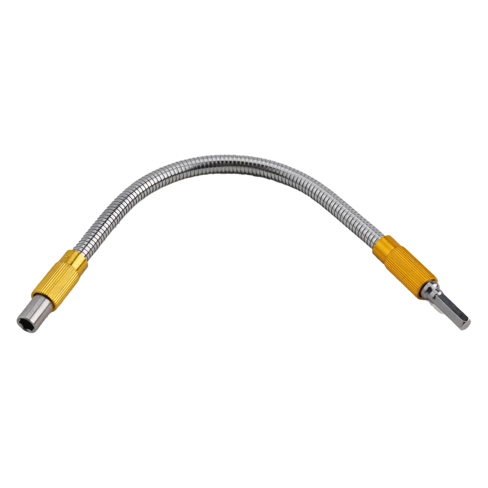 Flexible Drill Hose Drill Bit Extension 300mm Long Electric Drills Compatible Hexagonal Head High Precision Metal Material