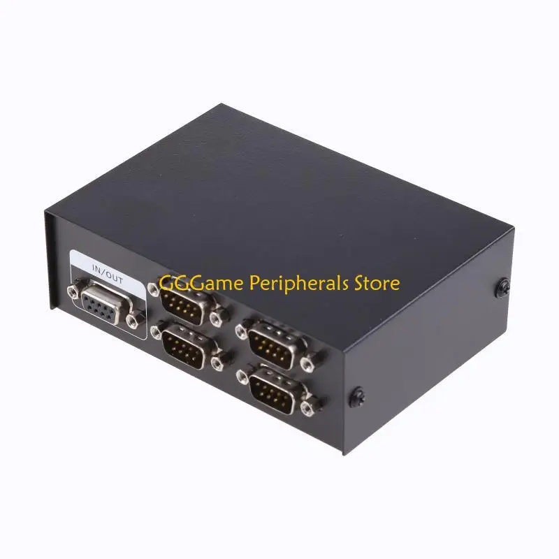 U55B 4 Port Rs-232c 9-pin Switch for Pc Serial Port Sharing Splitter Device for Case