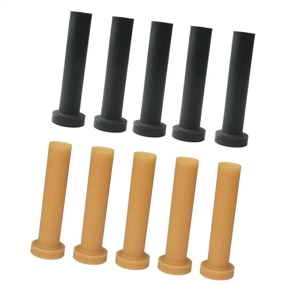 5pcs Rubber Golf Tee Golf Driving Range Practice Mat Tee Holder 11cm Black