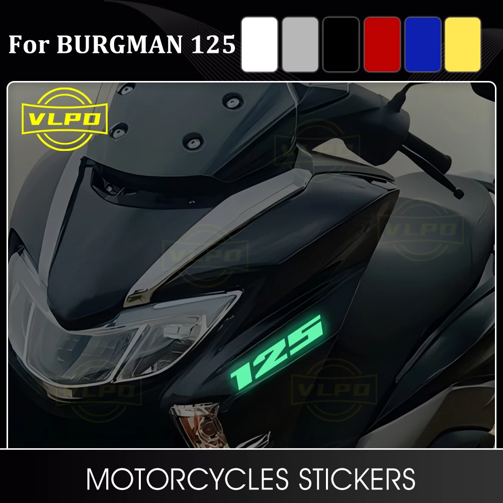 Motorcycle Stickers Waterproof Decal for SUZUKI Burgman 125 Sticker Burgman125 Accessories 2006 207 2008 2009 2010 2011 2012