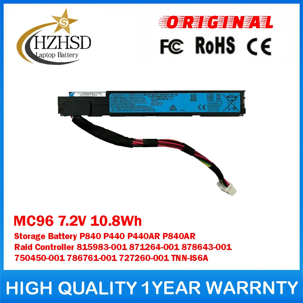 MC96 7.2V 10.8Wh Genuine Original Storage Battery For HP P840 P440 P440AR 815983-001 871264-001 878643-001 750450-001 786761-001