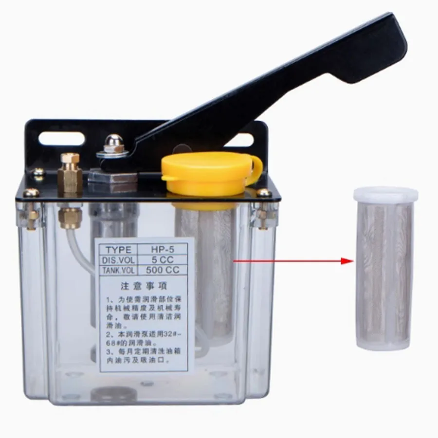 مضخة زيت الضغط اليدوي/مضخة زيت المطحنة HP-5R/L/مضخة زيت آلة الطحن/مضخة زيت آلة CNC #5
