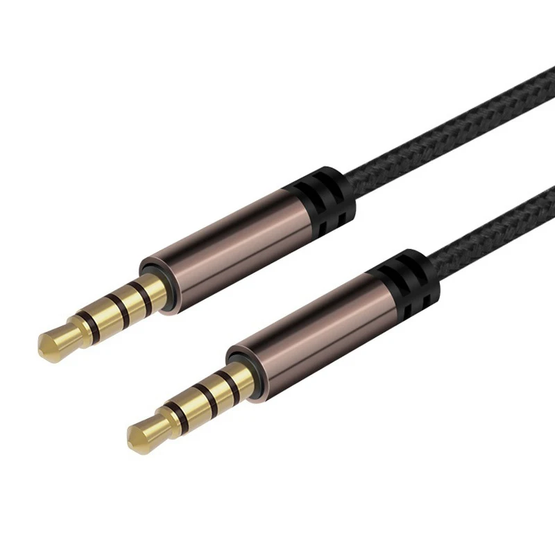 HiFi AUX Cable 3.5mm Audio Speaker Cable 3.5 Jack For Guitar Gold-Plated Auxiliary Car Headphone Cable