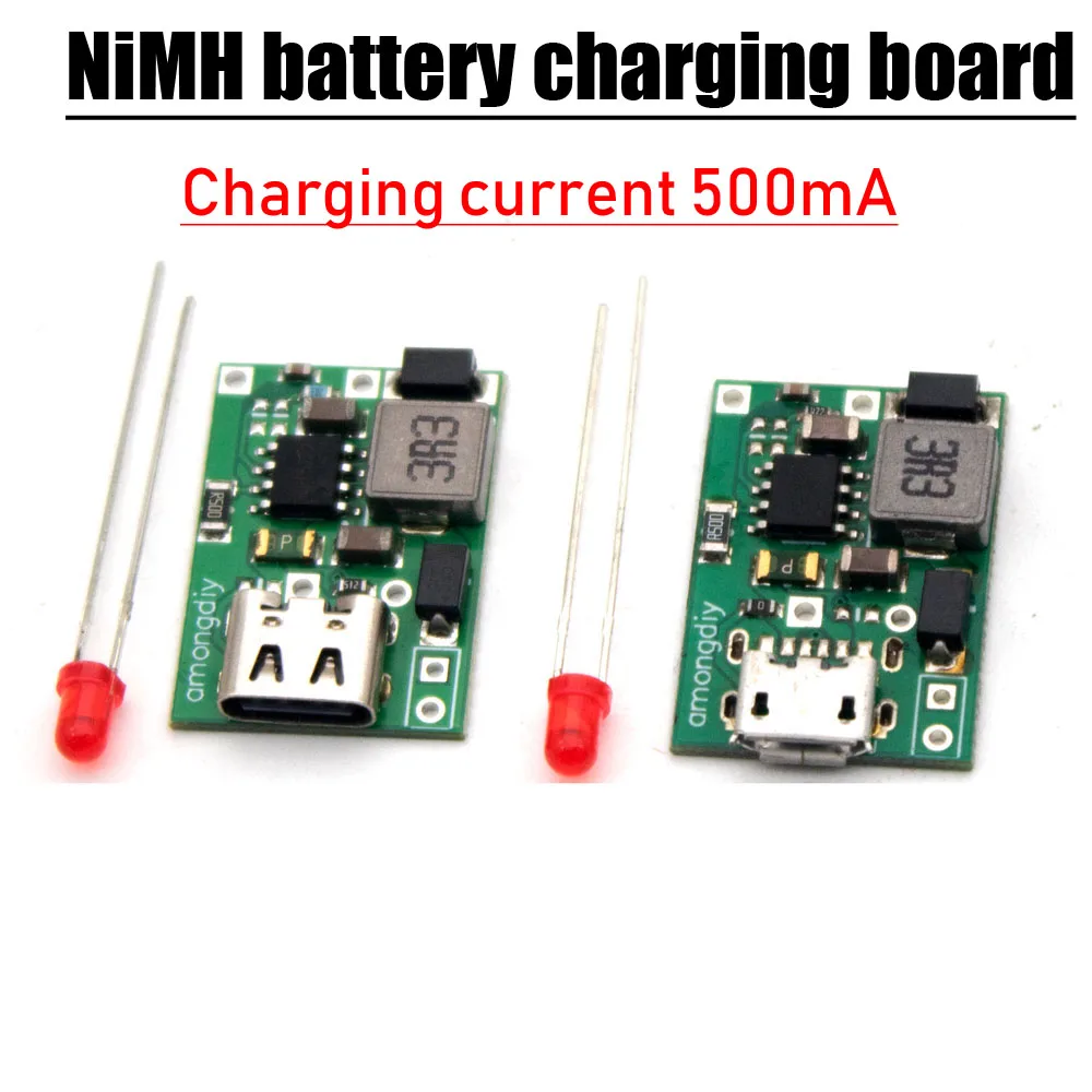 Imagem -02 - Nimh Bateria Charging Board Módulo de Carregamento Tipo-c Usb dc 5v Input Charger 1s 2s 3s 4s 500ma