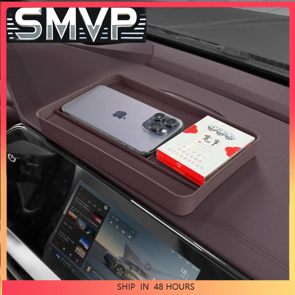New For 2025 Geely Monjaro KX11 Manjaro Instrument Panel Screen Rear Storage Box Interior Supplies Original Car Color Storage Bo