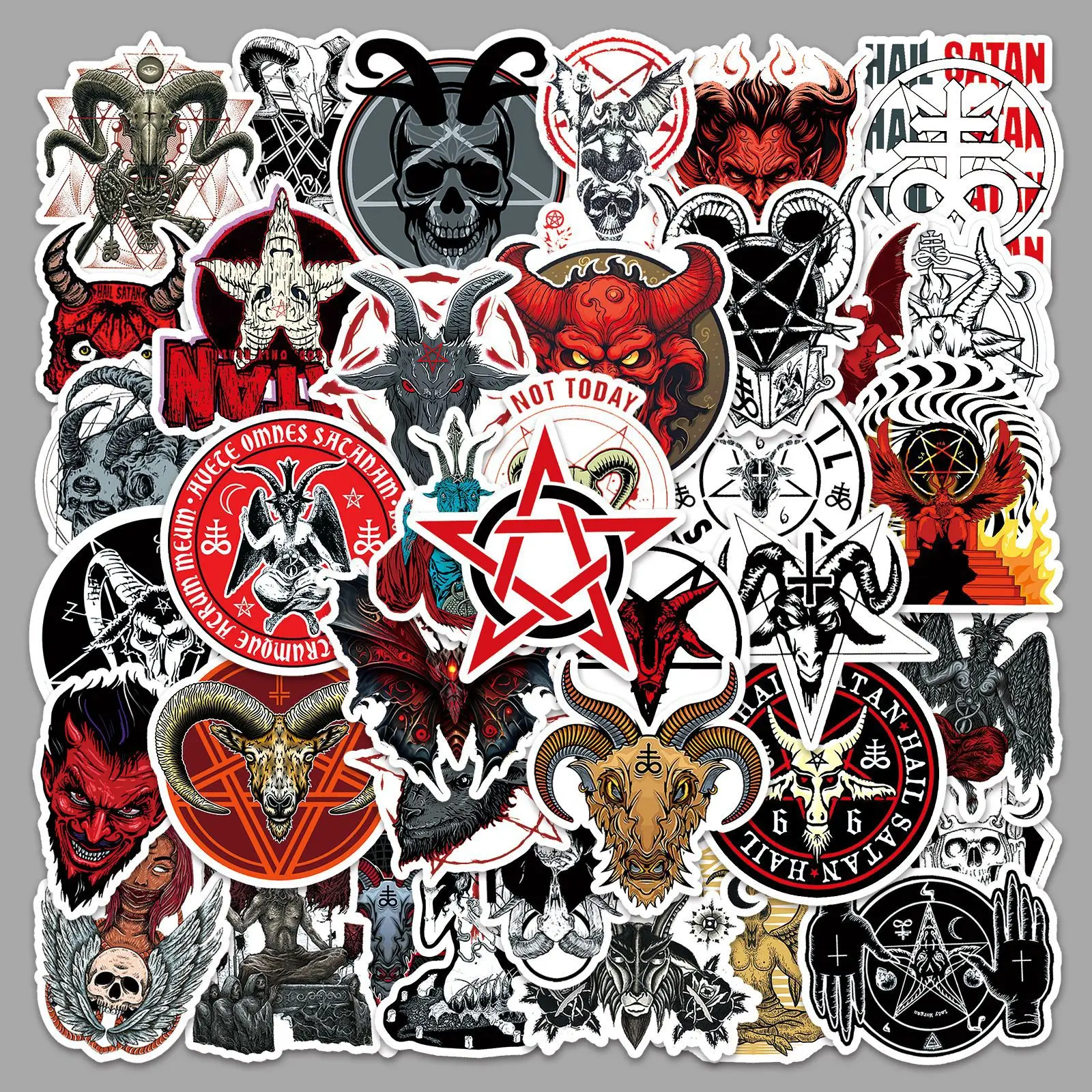 50 قطعة شيطان الشيطان شخصية ديابلو القوطية مقاوم للماء كوب ماء الأمتعة الديكور ملصق الكمبيوتر