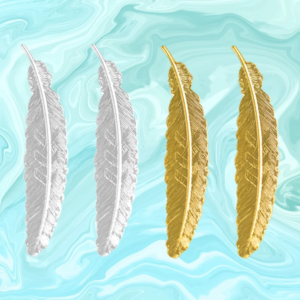 4Pcs Metal Bookmarks Vintage Exquisite Creative Design for Readers Students Writers Book Marks Gifts Metal Bookmarks