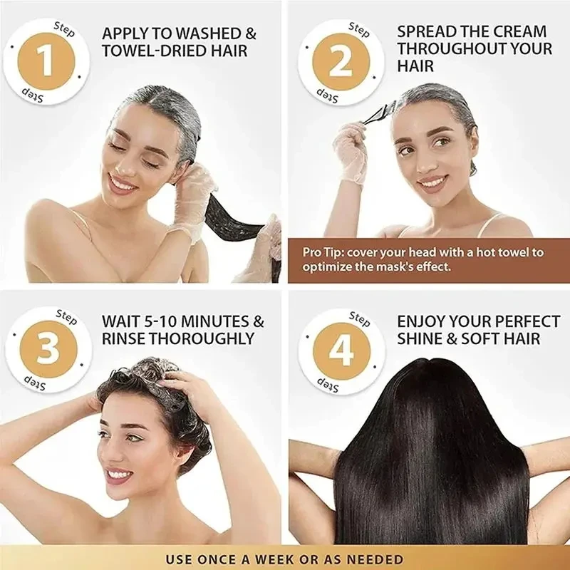 Acondicionador para el cabello, mascarilla para el cabello, reparación de daños, alisado, suave, hidratante, tratamiento para el cabello, crema para restaurar el cabello, cuidado del cabello