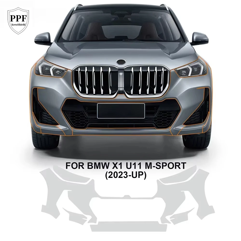 

For BMW X1 U11 M Sport 2023-2025 TPU Car Paint Protection Film Pre-cut PPF Anti-Scratch Clear Cover Resistant Repairable Sticker