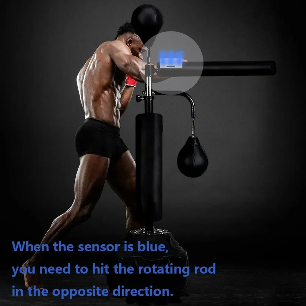 Smart Spin Pole Boxing Ball Reaction Target Rotating Vertical Stick Target Reaction Measurement Sensor