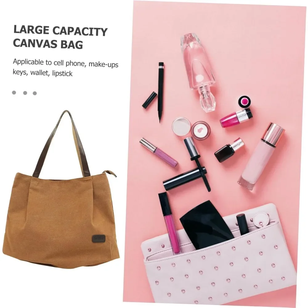 Большая сумка для путешествий, большая вместительная холщовая сумка на плечо для женщин