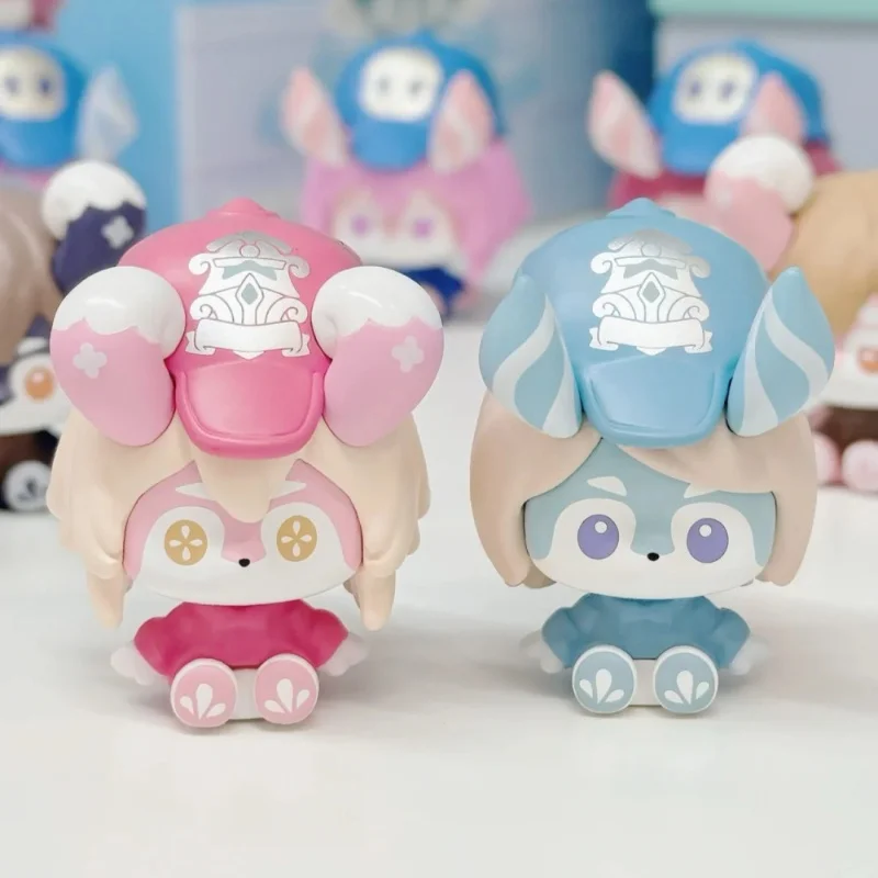 Genshin Impact سلسلة Melusine الرسمية حقيبة أعمى صغيرة أصلية Q-نسخة Melusine الشكل الكرتون حلية اللعب صندوق غامض هدية #4