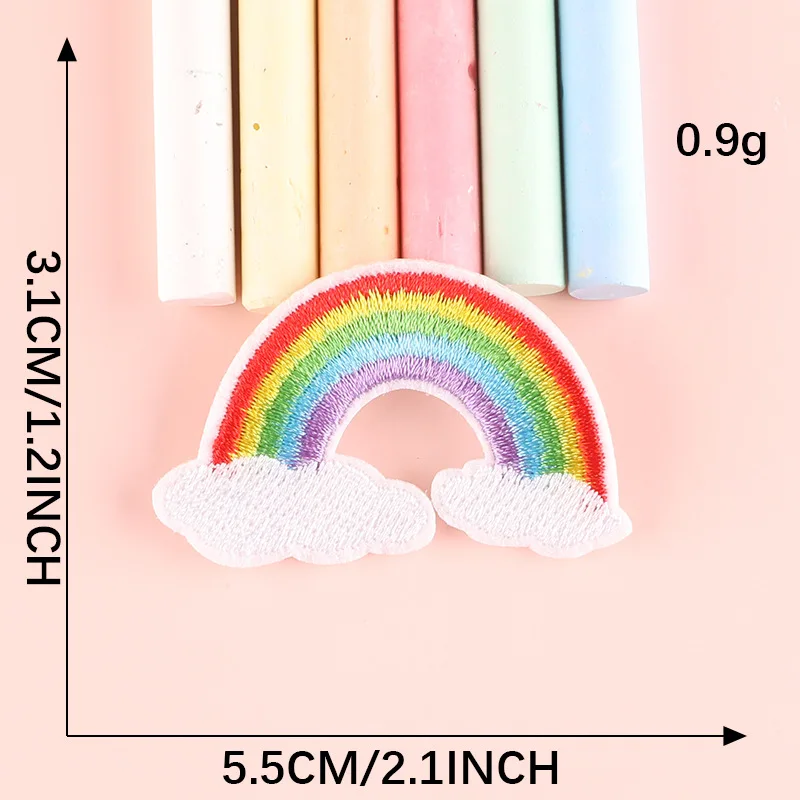 50 stücke viel Eisen Patches für Kleidung zufällige Kinder niedlich auf Anime Mädchen Jungen kleine Stickerei DIY Bulk Mix Pack Sets Parche Baby nähen – Detail 4