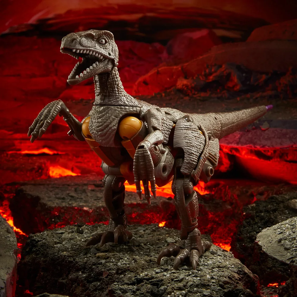 [En stock] Hasbro Transformers War for Cybertron Kingdom Dinobot 18cm Voyager Class coleccionable Anime figura de acción modelo Juguetes