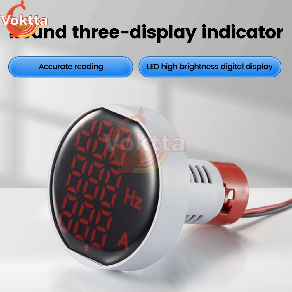 Imagem -03 - Voltímetro Digital Amperímetro Voltage Tester em hz Medidor de Freqüência Mini Tensão Atual Detector ac 60 v 500v 0100a
