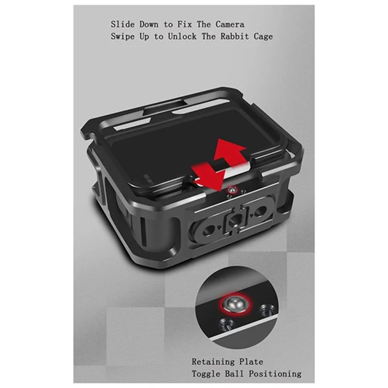 Leading- Cage Kit For Gopro 12/13 Cage Quick Release Mount Full Protective Frame Case Accessories