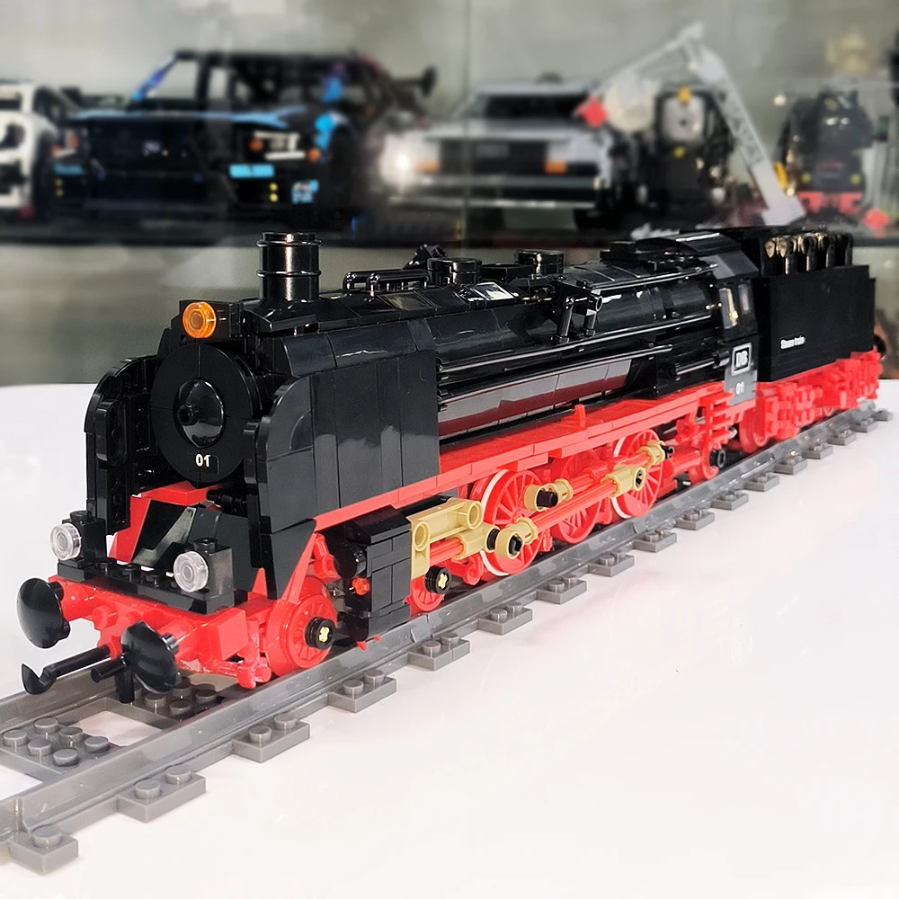 59004 Creative Expert Ideas Steam Train  locomotive Model Moc Railway Express Bricks  Modular Building Blocks Toys 1173pcs