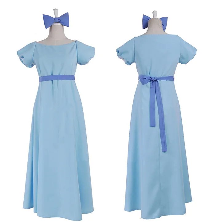 피터팬 웬디 롱 스커트 레이첼 코스프레 의상 할로윈 의상 여성 전통 의상 무대 공연 의상