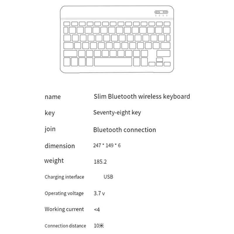 Мини-беспроводная Bluetooth-клавиатура, телефон, планшетный ПК, портативная Bluetooth-клавиатура, мышь для Samsung Xiaomi Android Apple A