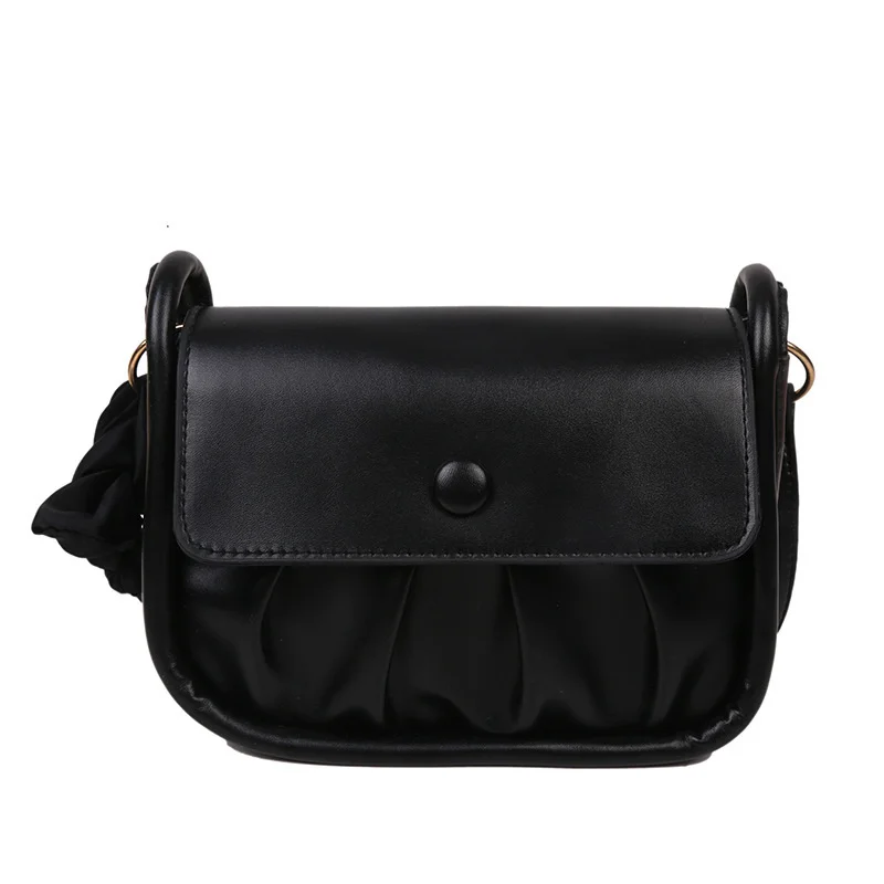 Borsa casual da donna in pelle moda per il tempo libero design semplice pieghettato nuvola ascellare 2024 borsa a tracolla messenger mini balestra