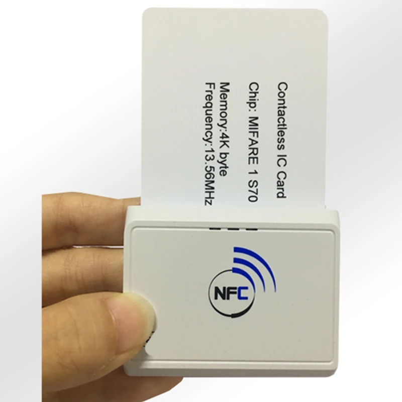 Imagem -04 - Leitor Nfc sem Contato sem Fio de 1356 Mhz Bluetooth Android Rfid Leitor de Cartão Móvel Escritor Acr1311