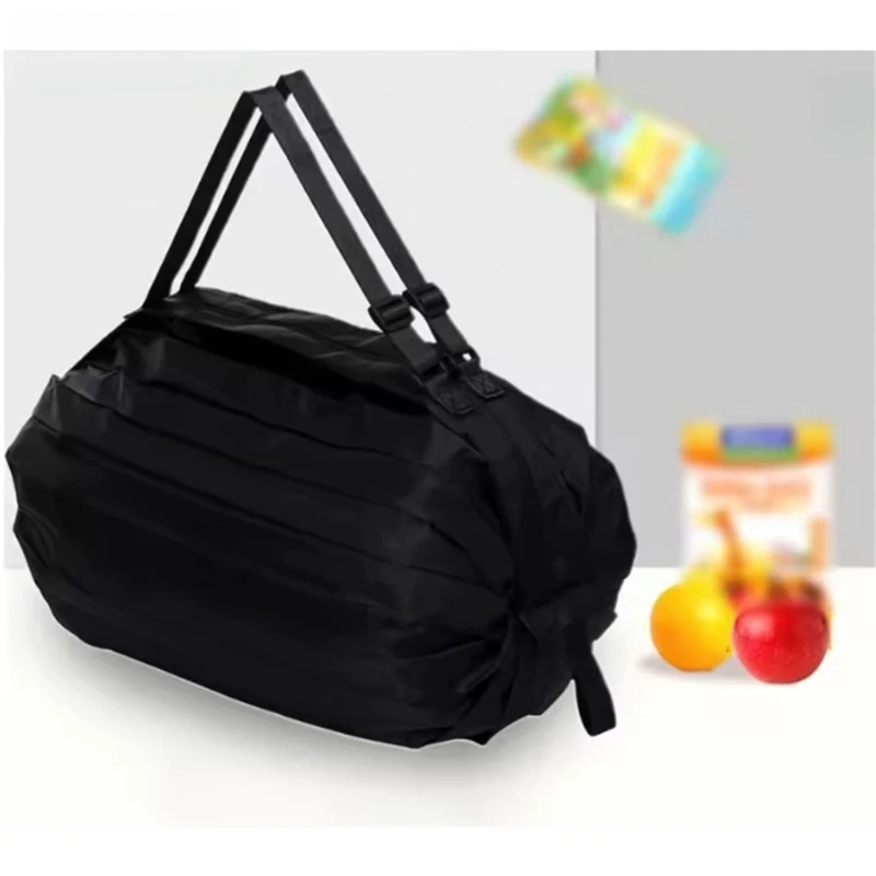 Large Foldable Shopping Bag Reusable Eco Bag Grocery Package Beach Toy Storage Bags Shoulder Cat Lemon Printing Pouch T