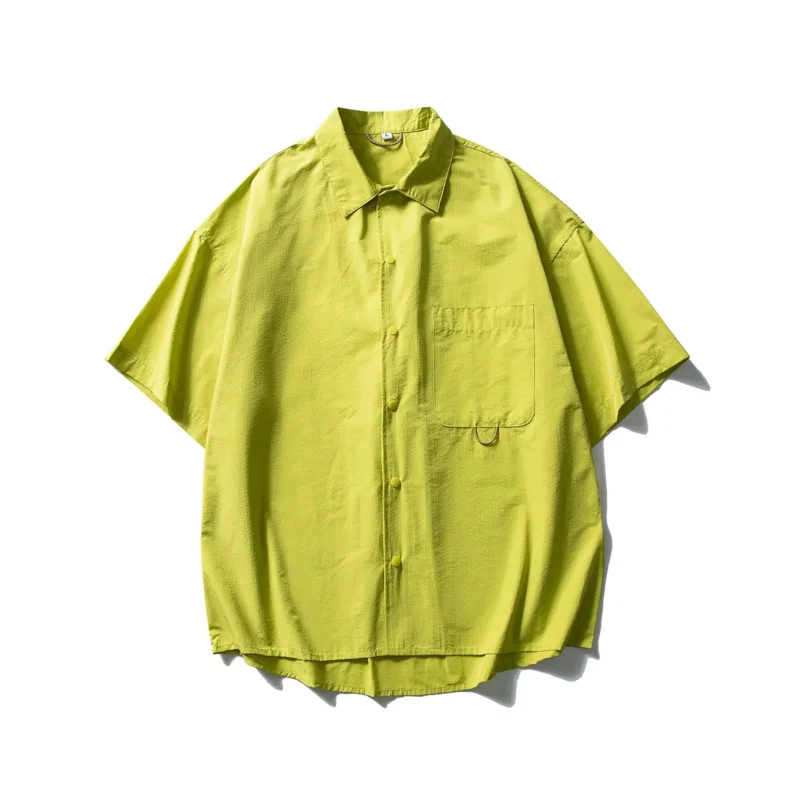 

HELLOMARCEL Top Quality High Street Luxury Apparel EU US Size Spring Solid Oversize Swim Beach Wear Casual Shirt For Men Women