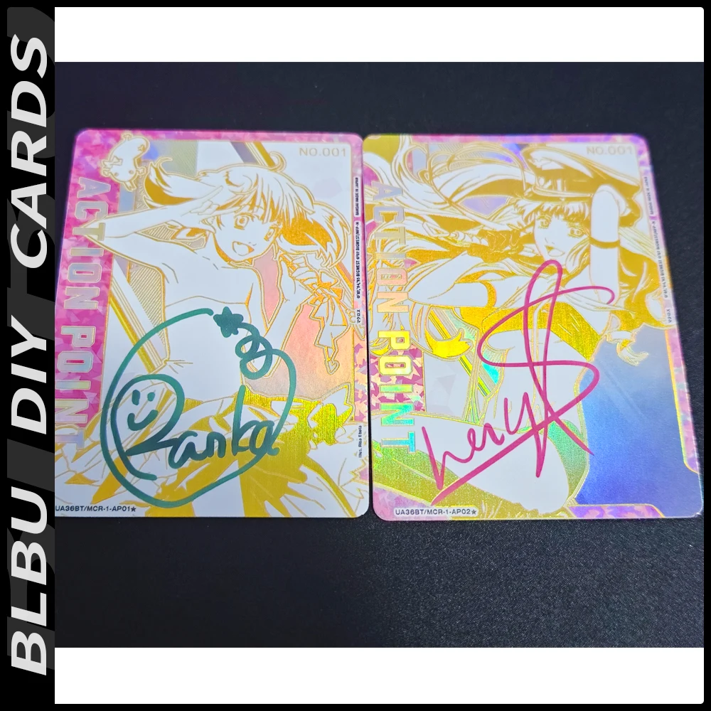 

BLBU UA Cards Macross F Union Arena Card Lynn Minmay Sexy ACG Signature Card Diy Anime Collectible Cards Embossed Color flash